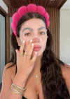 Pembe Renk Spa Havlu Taç