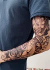 Saat Gül Kol Dövme Geçici Tattoo