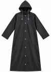 Siyah Renk Kapüşonlu Unisex Yetişkin Yağmurluk