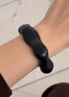Siyah Renk Kemik Mika Kelepçe Bileklik