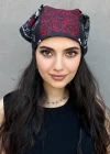 Siyah Renk Kurukafa Figürlü Bandana