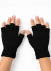 Siyah Renk Unisex Parmaksız Eldiven