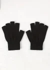 Siyah Renk Unisex Parmaksız Eldiven