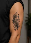 Tilki Geçici Dövme Tattoo
