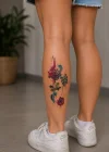 Üçlü Gül Geçici Dövme Tattoo