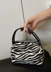 Zebra Desenli Makyaj Çantası