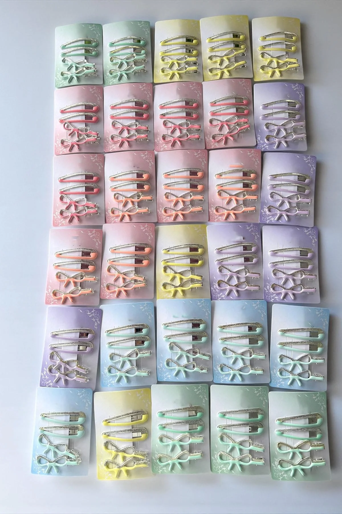 30lu Karışık Renk Yan Toka Set
