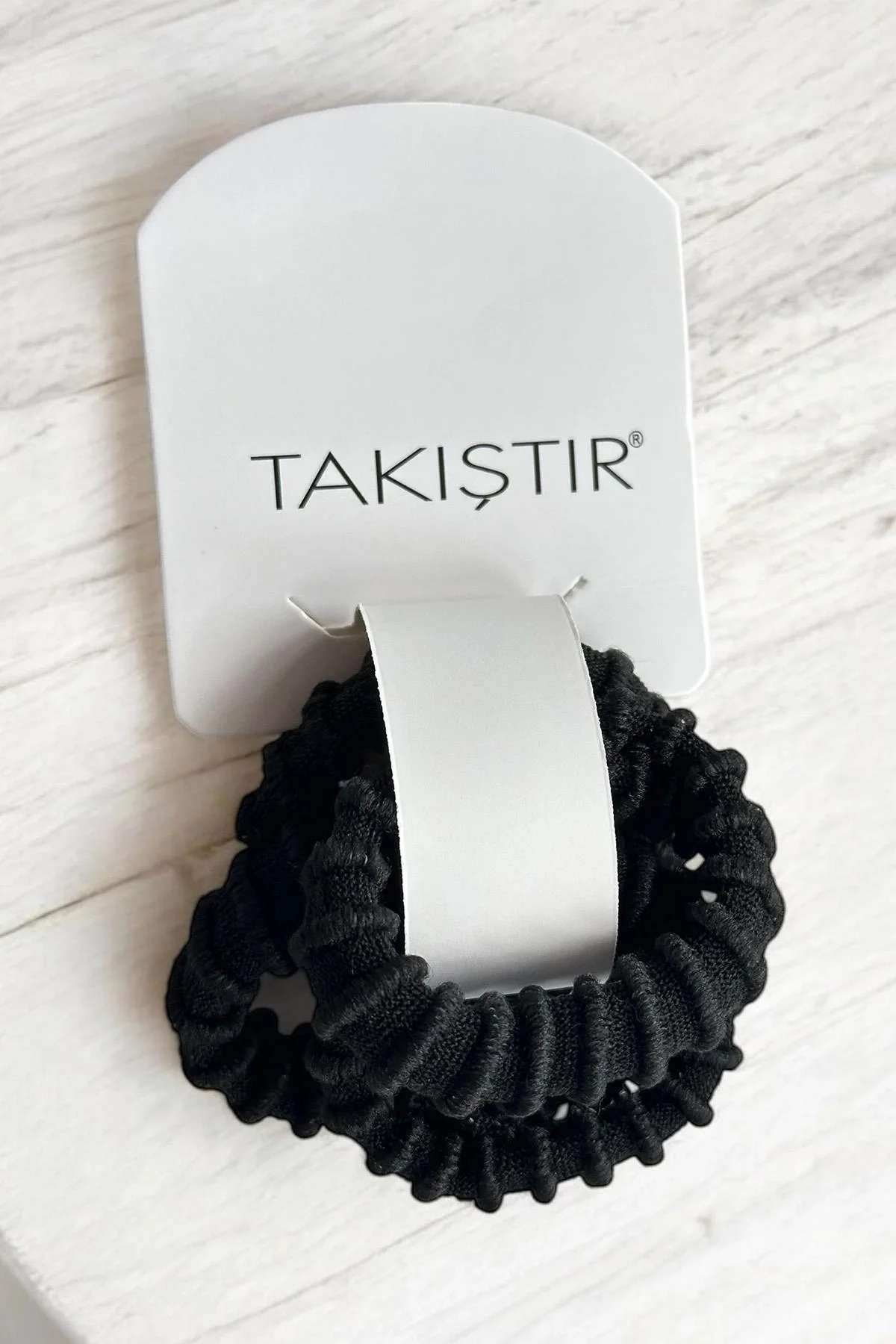 4lü Siyah Renk Lastik Toka