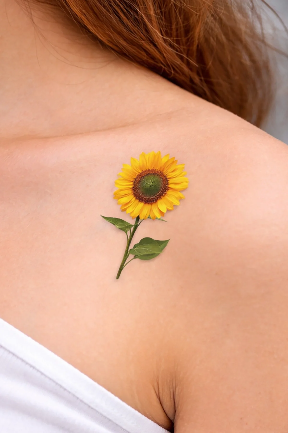 Geçici Papatya Figürlü Mini Dövme Tattoo