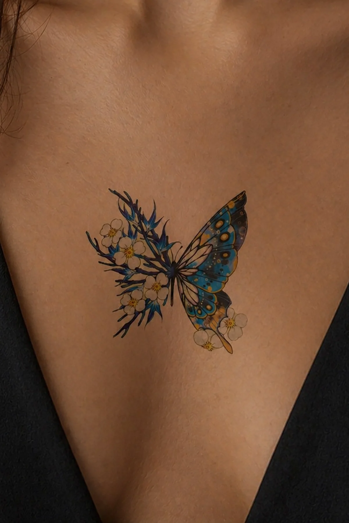 Geçici Kelebek Figürlü Mini Dövme Tattoo