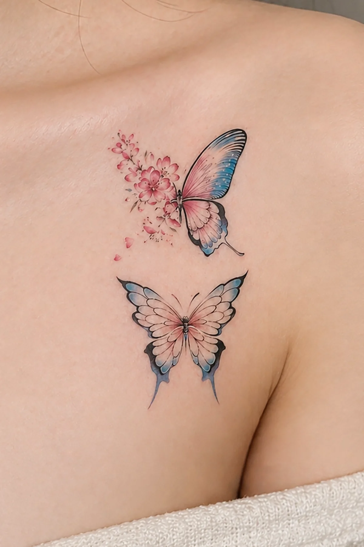 Geçici Kelebek Figürlü Mini Dövme Tattoo