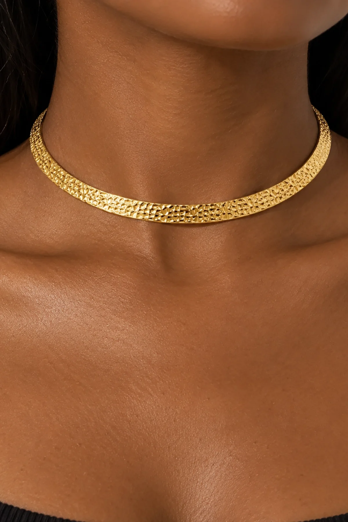 Altın Renk Choker Kolye