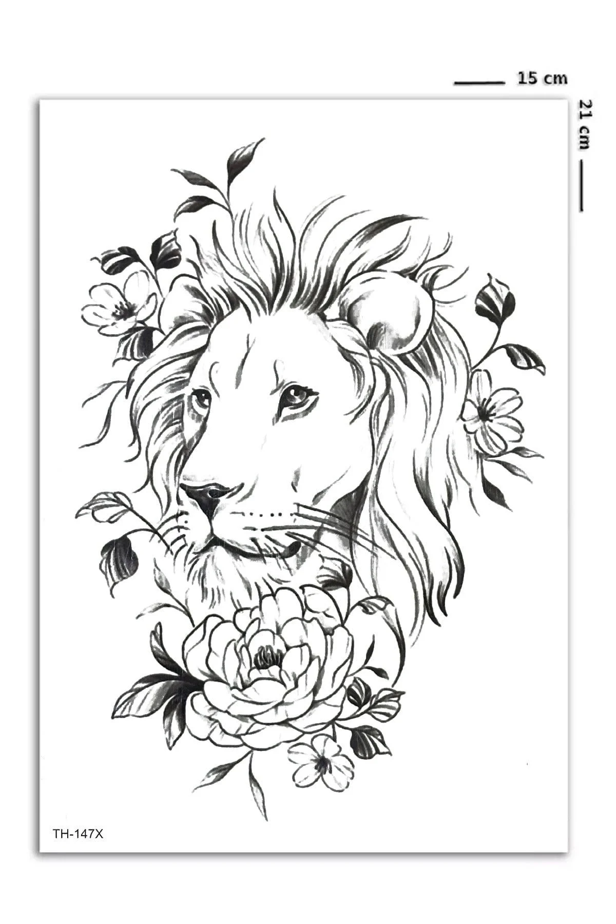 Aslan Geçici Dövme Tattoo
