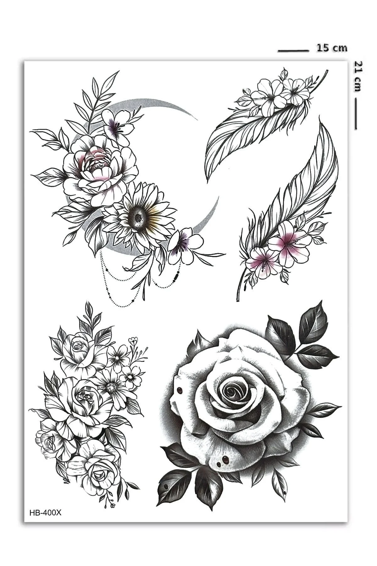 Çiçek Geçici Dövme Tattoo