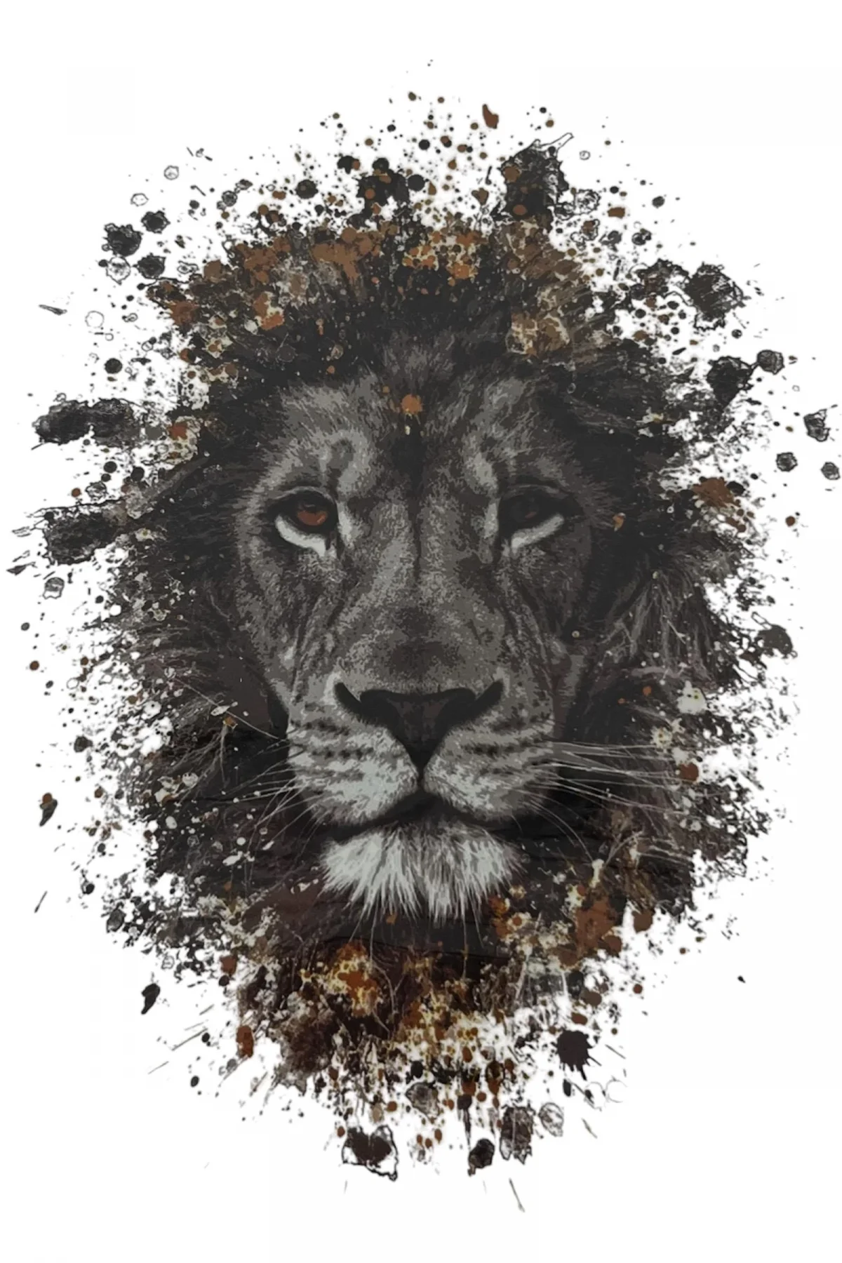 Geçici Aslan Figürlü Dövme Tattoo