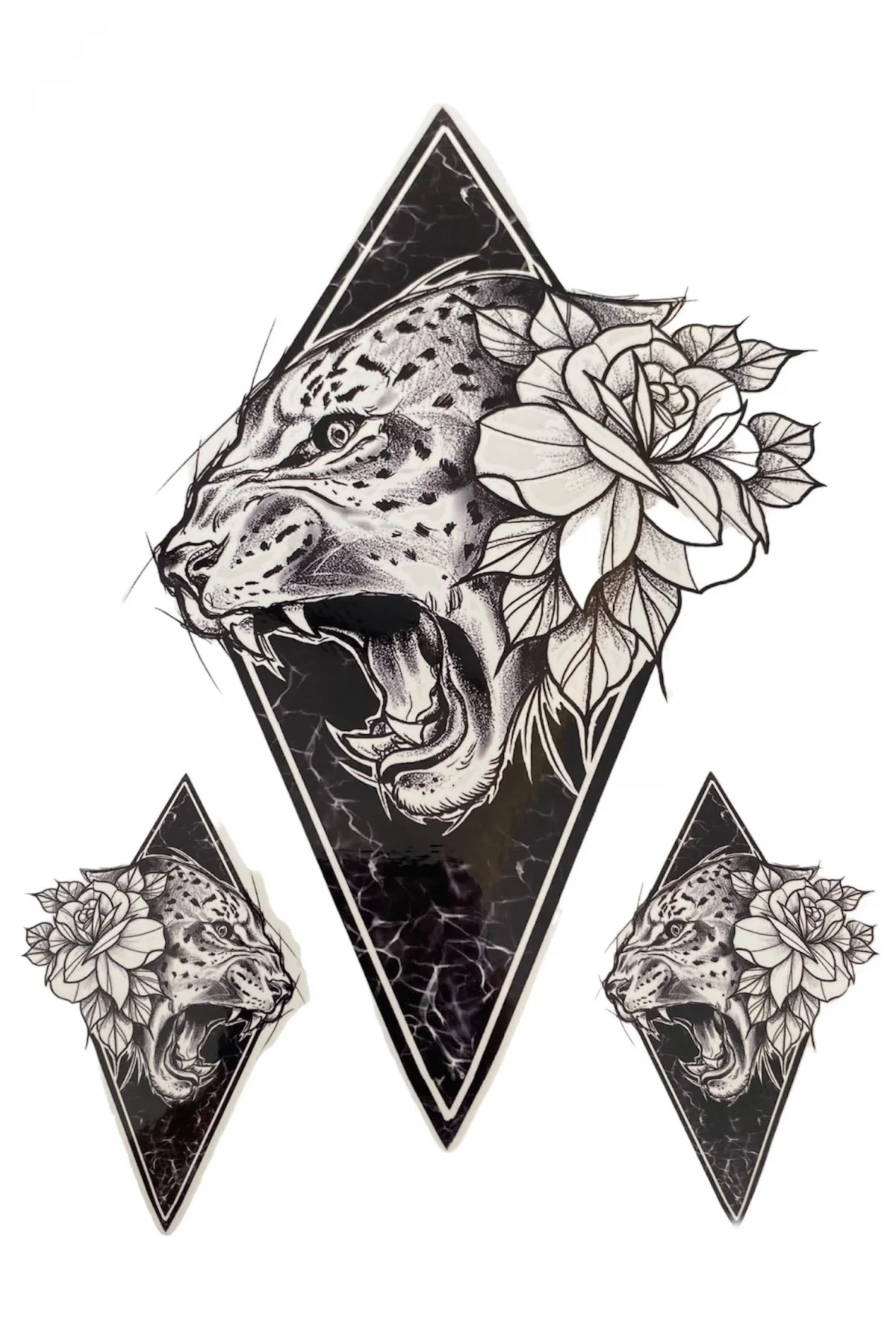 Geçici Kaplan Figürlü Dövme Tattoo