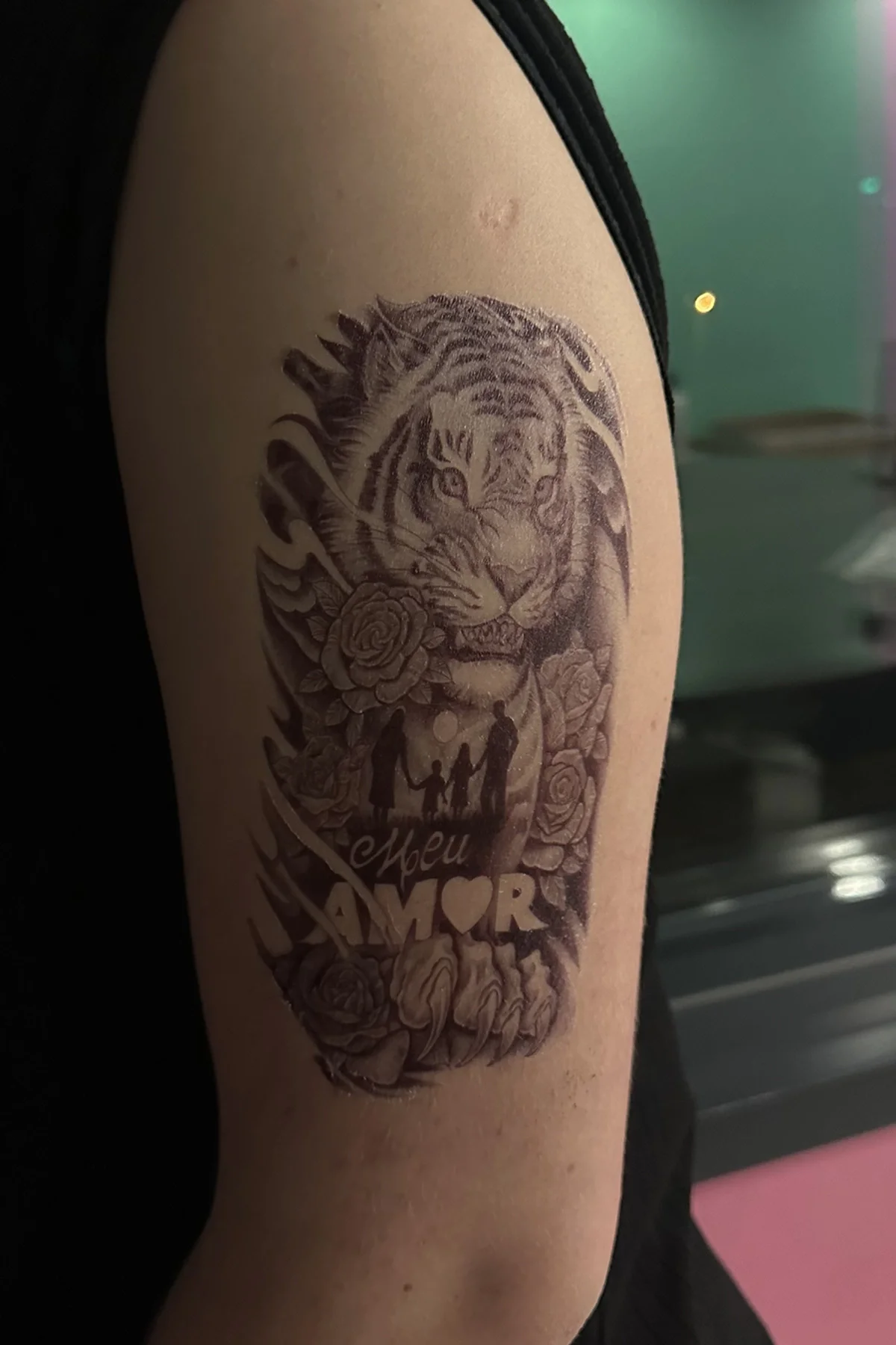 Geçici Kaplan Figürlü Dövme Tattoo
