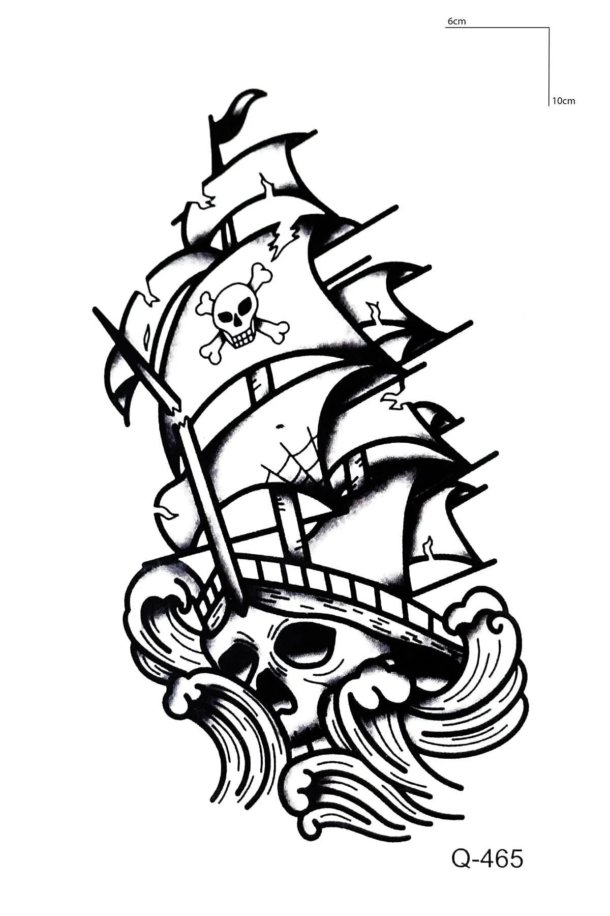 Gemi Mini Geçici Dövme Tattoo