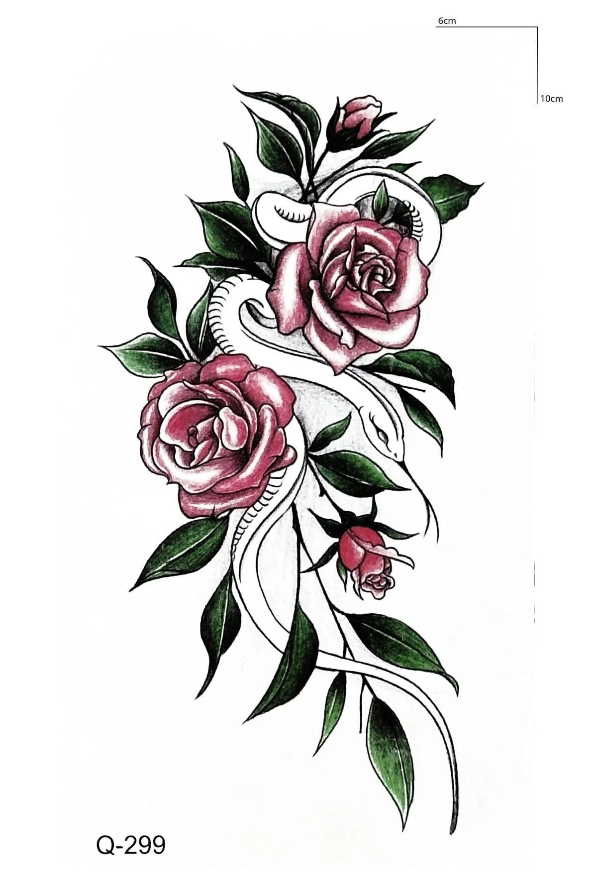 Gül Mini Geçici Dövme Tattoo