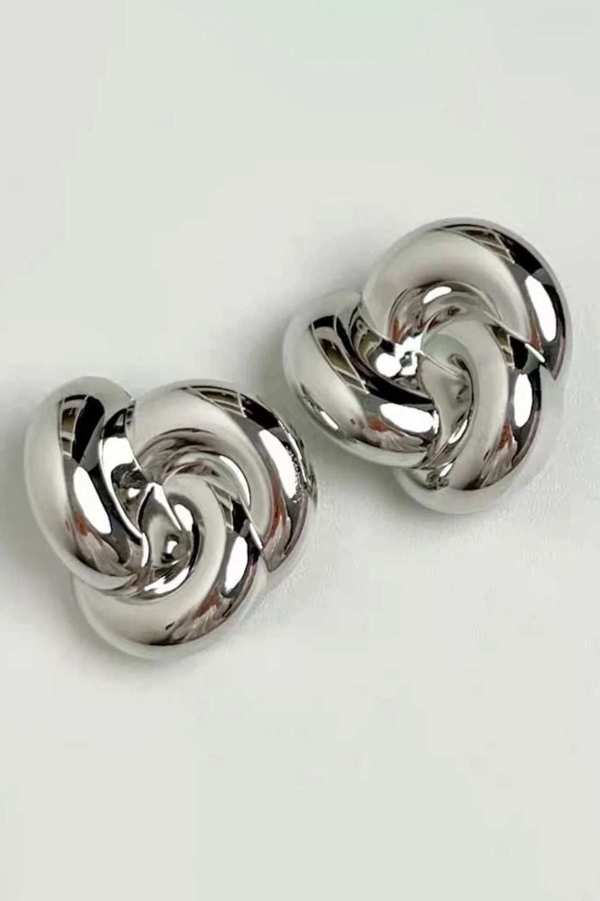 Gümüş Renk Metal Tx Küpe (Çift)