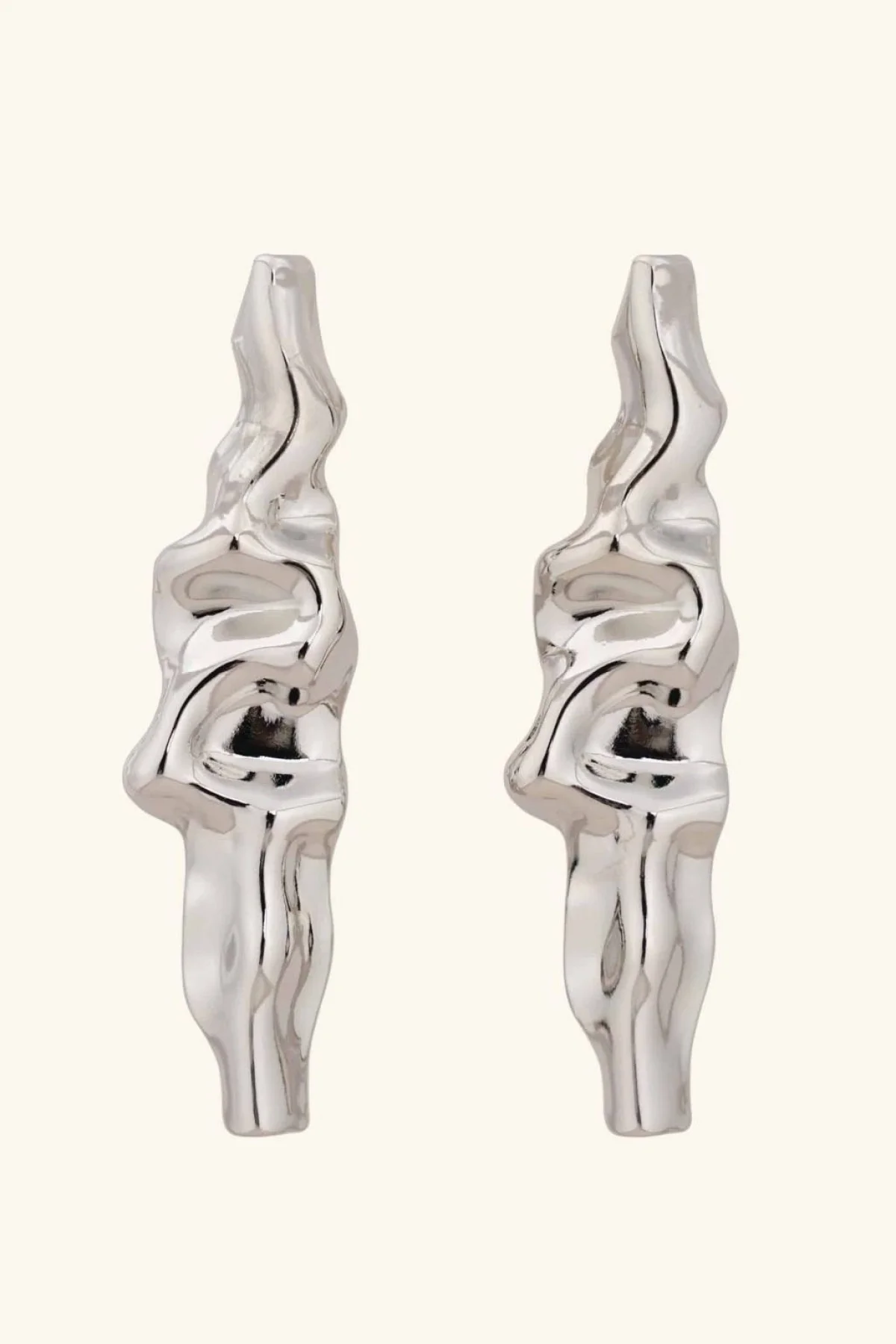 Gümüş Renk Metal Tx Küpe (Çift)