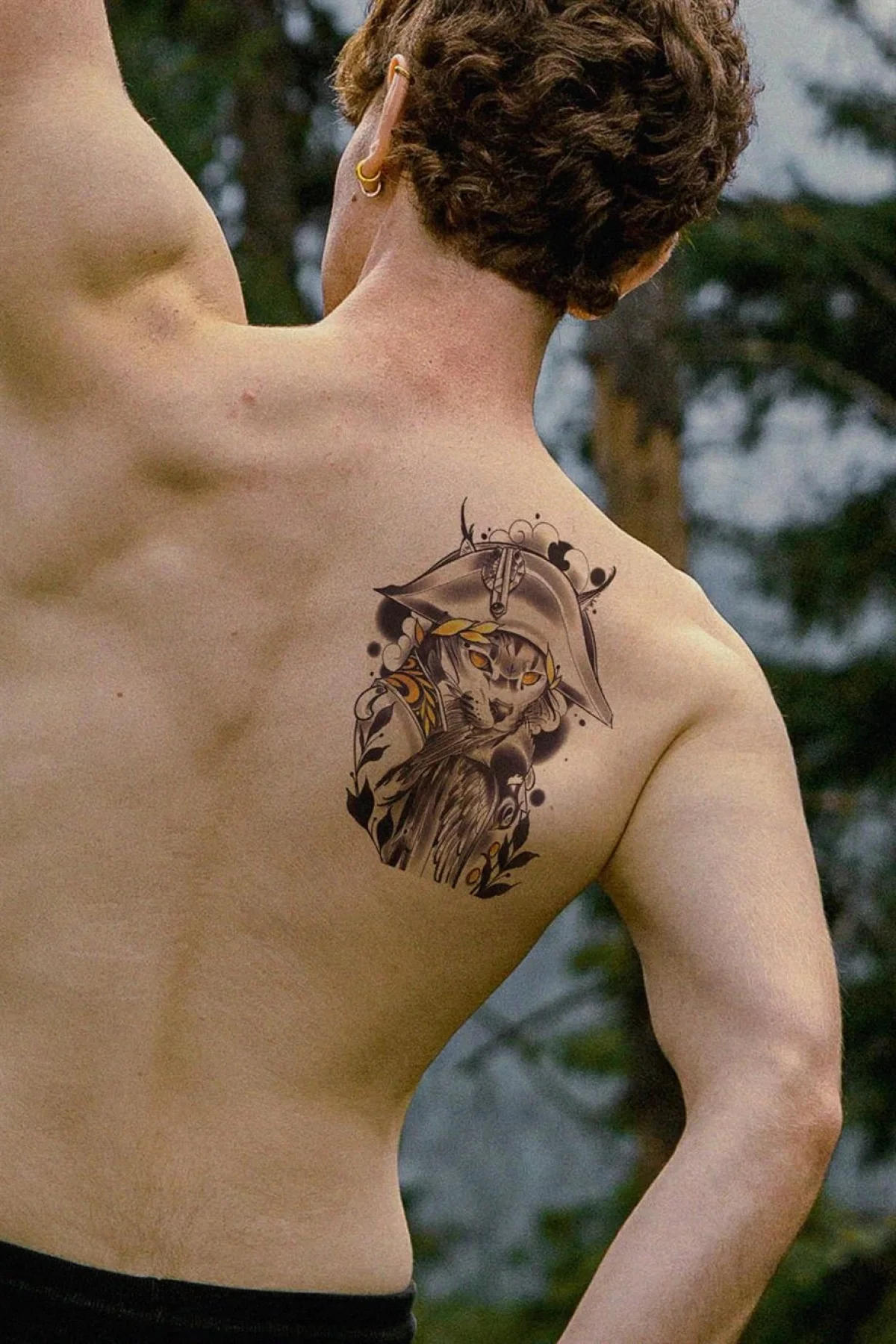Kaptan Kedi Geçici Dövme Tattoo