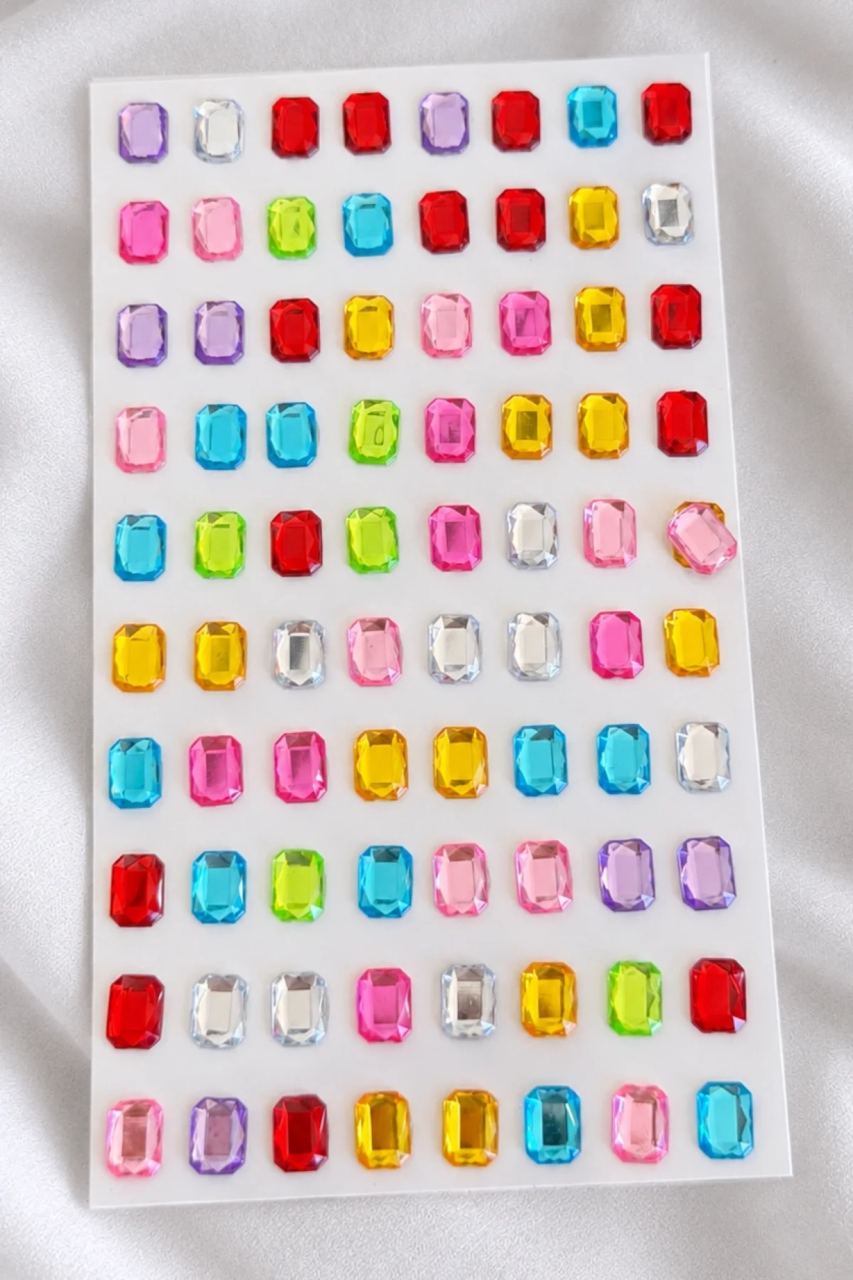 Karışık Renk Yapışkanlı Taş Sticker