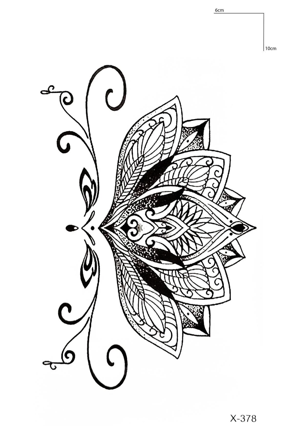 Mandala Mini Geçici Dövme Tattoo