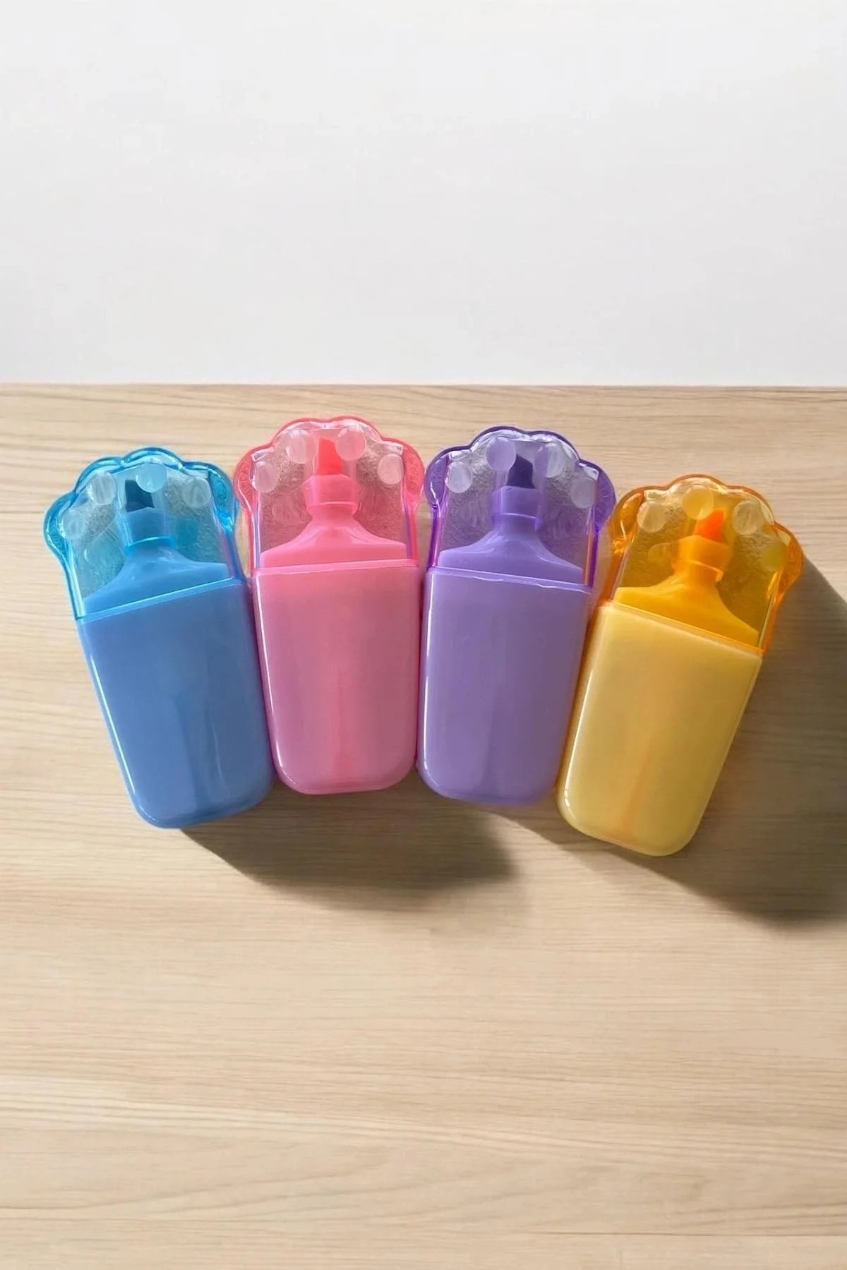 Pati Figürlü 4lü Fosforlu kalem Set