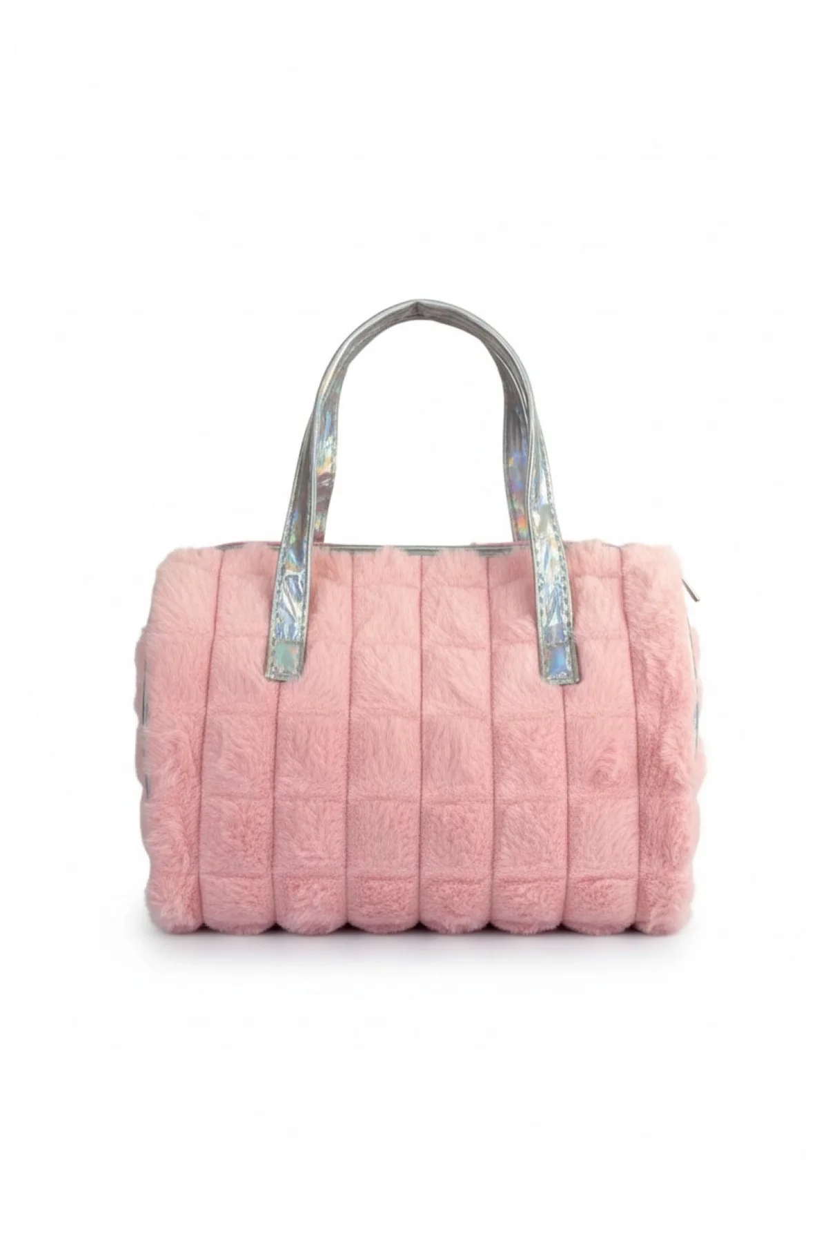 Pembe Renk Peluş Makyaj Çantası
