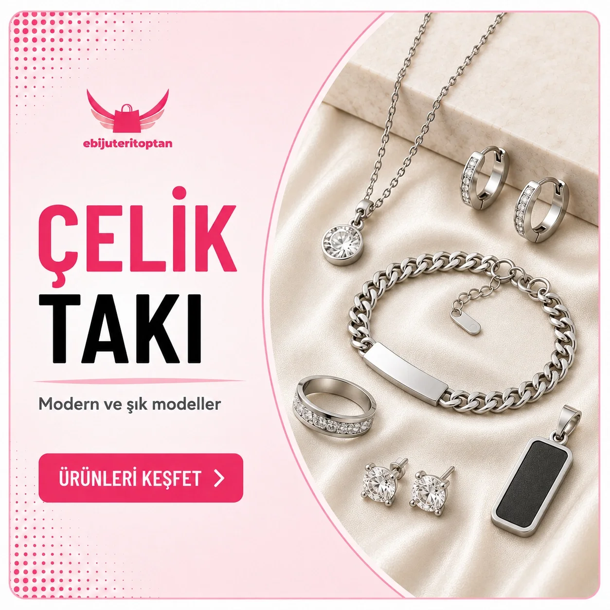 Toptan Çelik Takı