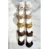 10lu Karışık Renk Havlu Toka Set