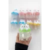 12li Şeffaf Renk Perma Lastik Toka Set