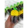 12li Siyah Renk Perma Lastik Toka