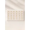 24lü Altın Renk Harfli Tragus Küpe Set