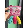 3lü Karışık Renk Havlu Toka