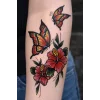 Geçici Kelebek Figürlü Mini Dövme Tattoo