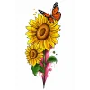 Geçici Çiçek Figürlü Mini Dövme Tattoo