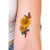 Geçici Çiçek Figürlü Mini Dövme Tattoo