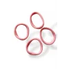 Açık Pembe Renk 4lü Havlu Toka Set