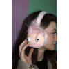 Açık Pembe Renk Canavar Figürlü Peluş Kulaklık