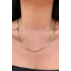 Altın Renk Arpa Model Çelik Kolye