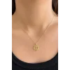 Altın Renk Çapa Figürlü Zincir Kolye