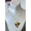 Altın Renk Çelik Kolye