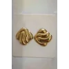 Altın Renk Çelik Küpe (Çift)