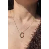 Altın Renk G Harf Balon Kolye