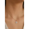Altın Renk Göz Figürlü Çelik Kolye