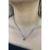 Altın Renk Göz Figürlü Su Yolu Çelik Kolye