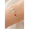 Altın  Renk Kalp Figürlü  Bileklik