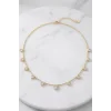Altın Renk Kalp Figürlü Choker Kolye